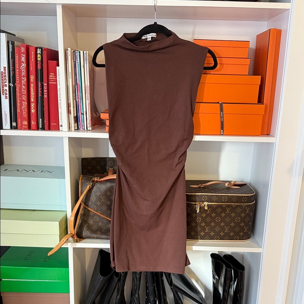 Brown Refromation Sleeveless Dress